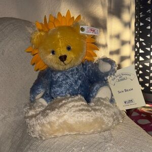 Steiff 1997 Sun Beam Teddy Bear with Sunflower Mane, excellent condition!